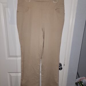 Women's Boot Cut Pull-On Pants in Light Khaki